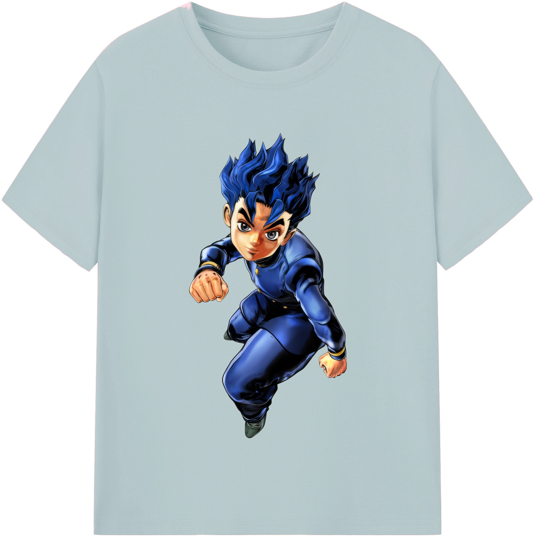 （画像用） ジョジョの奇妙な冒険 広瀨康一 JoJo's Bizarre Adventure Hirose Koichi 綿100％半袖Tシャツ（フロントプリント）